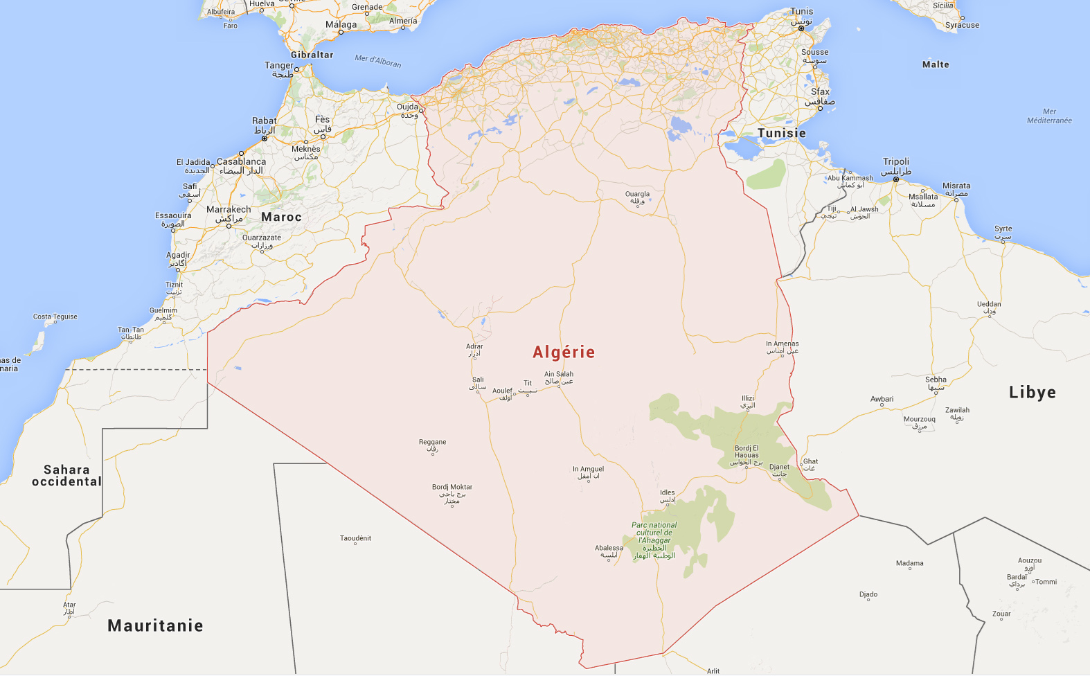 View Algerie Carte Géographique Gif
