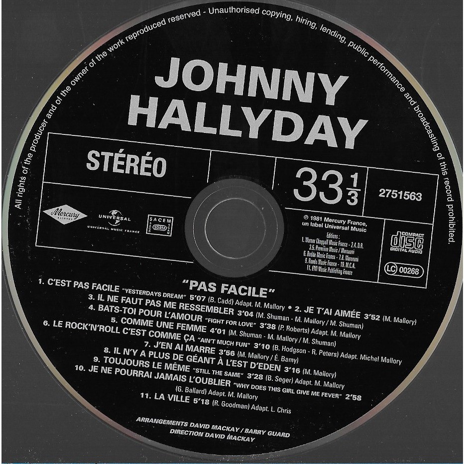 32+ Album Pas Facile Johnny Hallyday Pictures