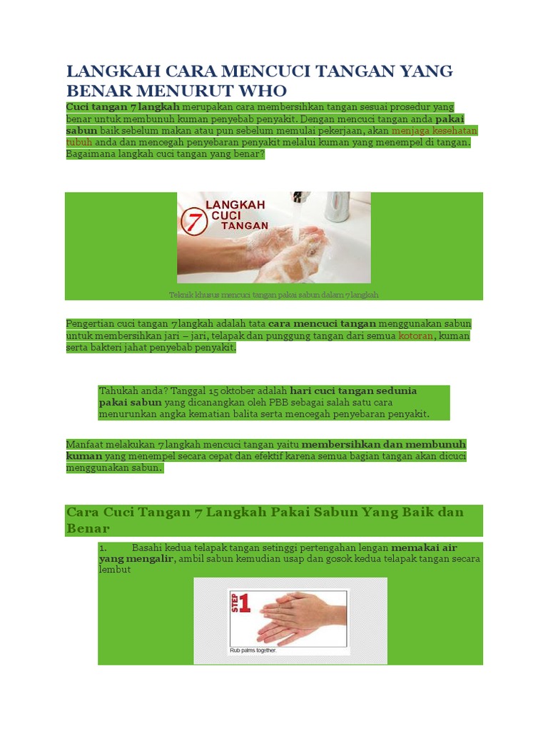 41+ Makna Hari Cuci Tangan Sedunia Images