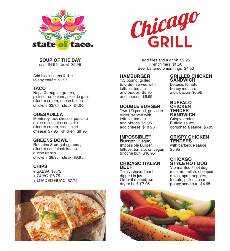 View Chicago 7 Menu PNG