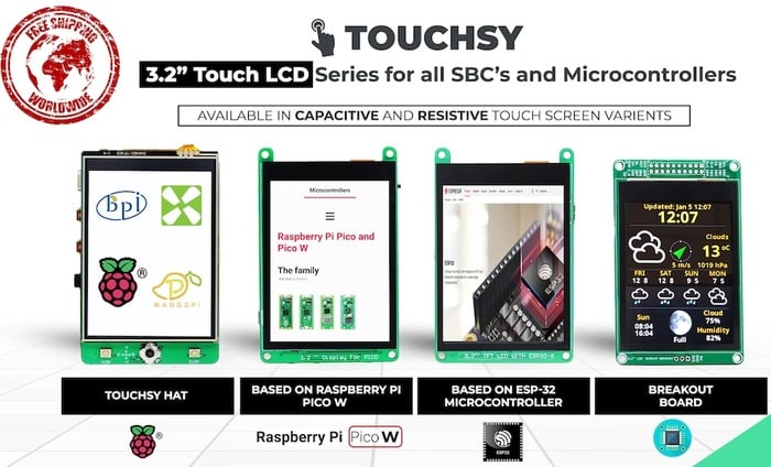 3.2 inch Touchsy touch screens