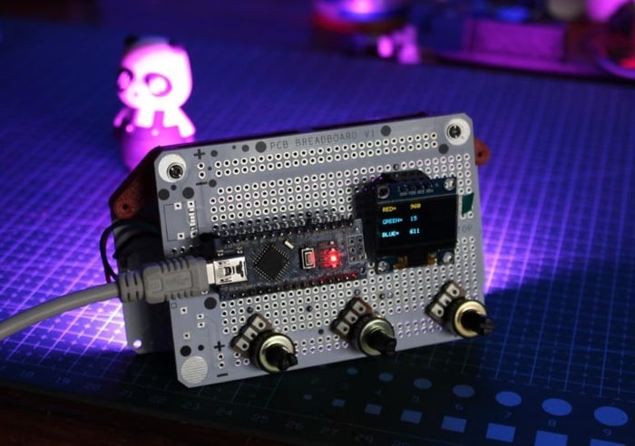 DIY images RGB colour mixer field